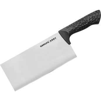 Азиатский кухонный топорик SAMURA ARNY 209 мм, ТЭП черный, AUS-8 с галт. SNY-0040B/K