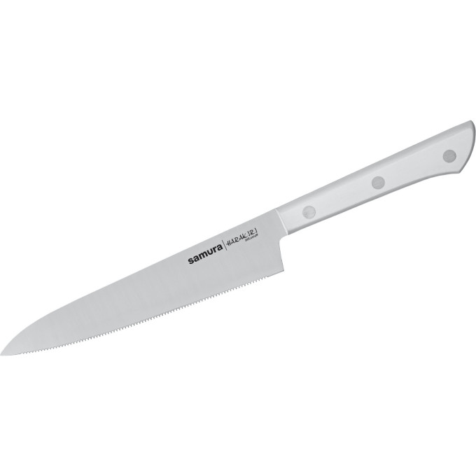 Нож кухонный серрейтор SAMURA HARAKIRI SHR-0024W